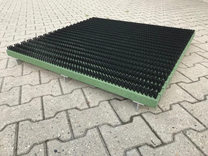 gerecyclede borstelmat zwart