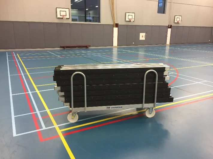 Hockey beam transport trolley