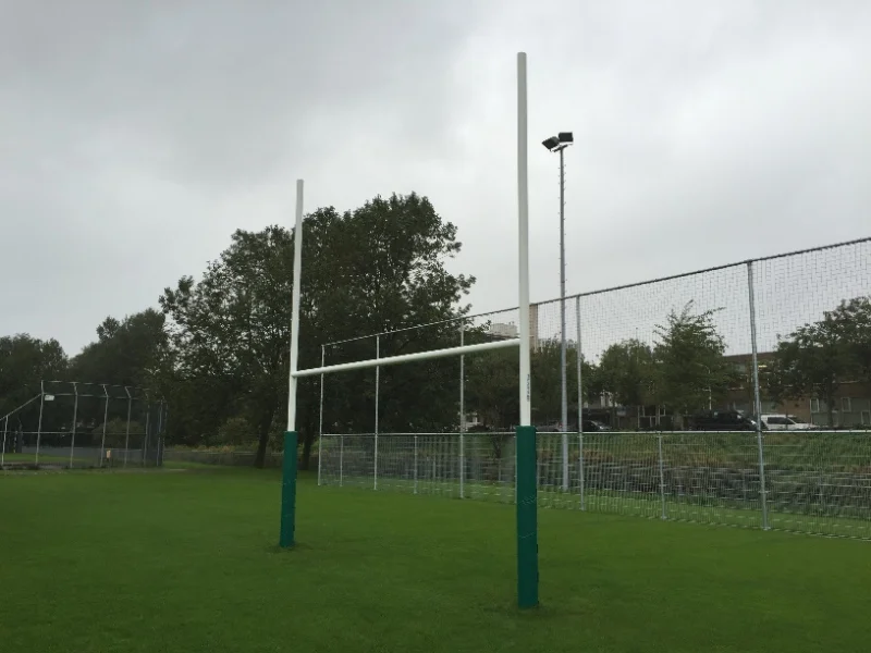 Protective padding rugby goal