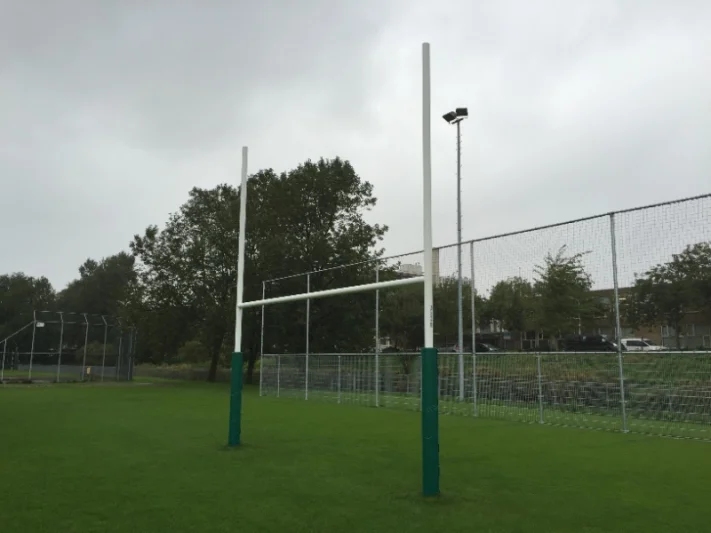 Protective padding rugby goal