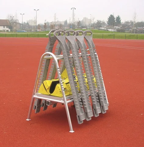 Storage stands for throwing equipment