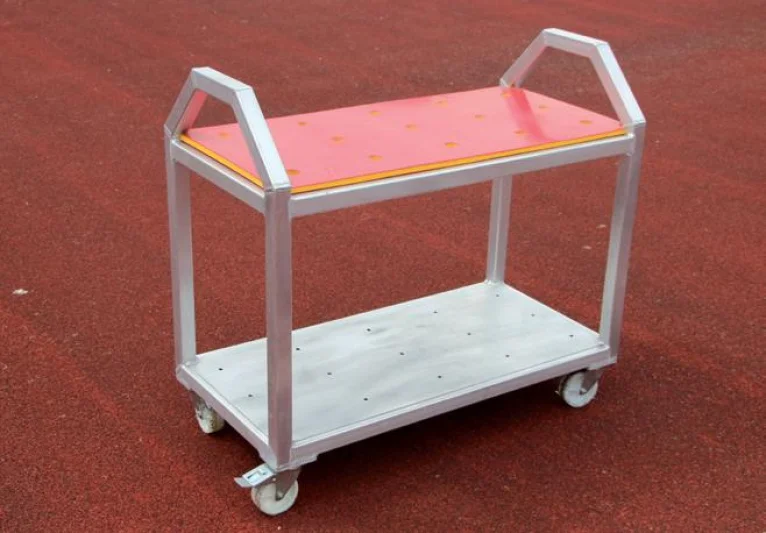 Storage stands for throwing equipment