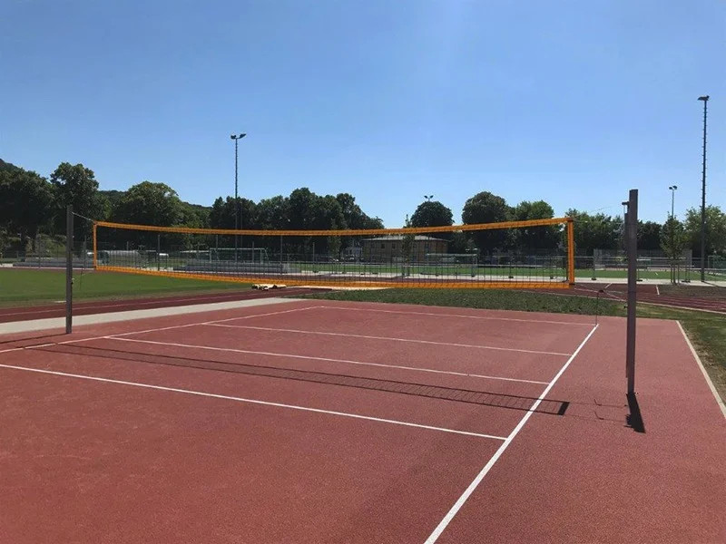 Semi-public volleyball posts