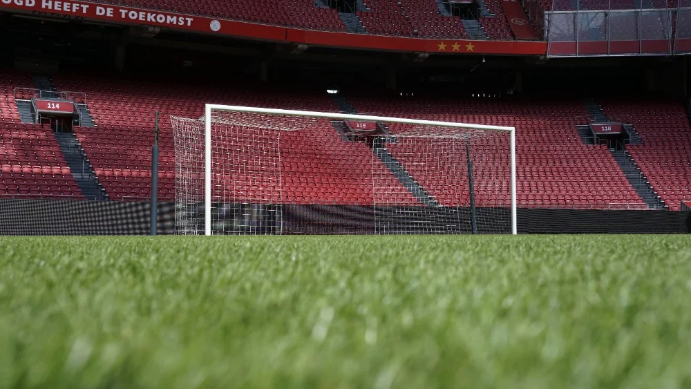 voetbaldoel met spanstangen