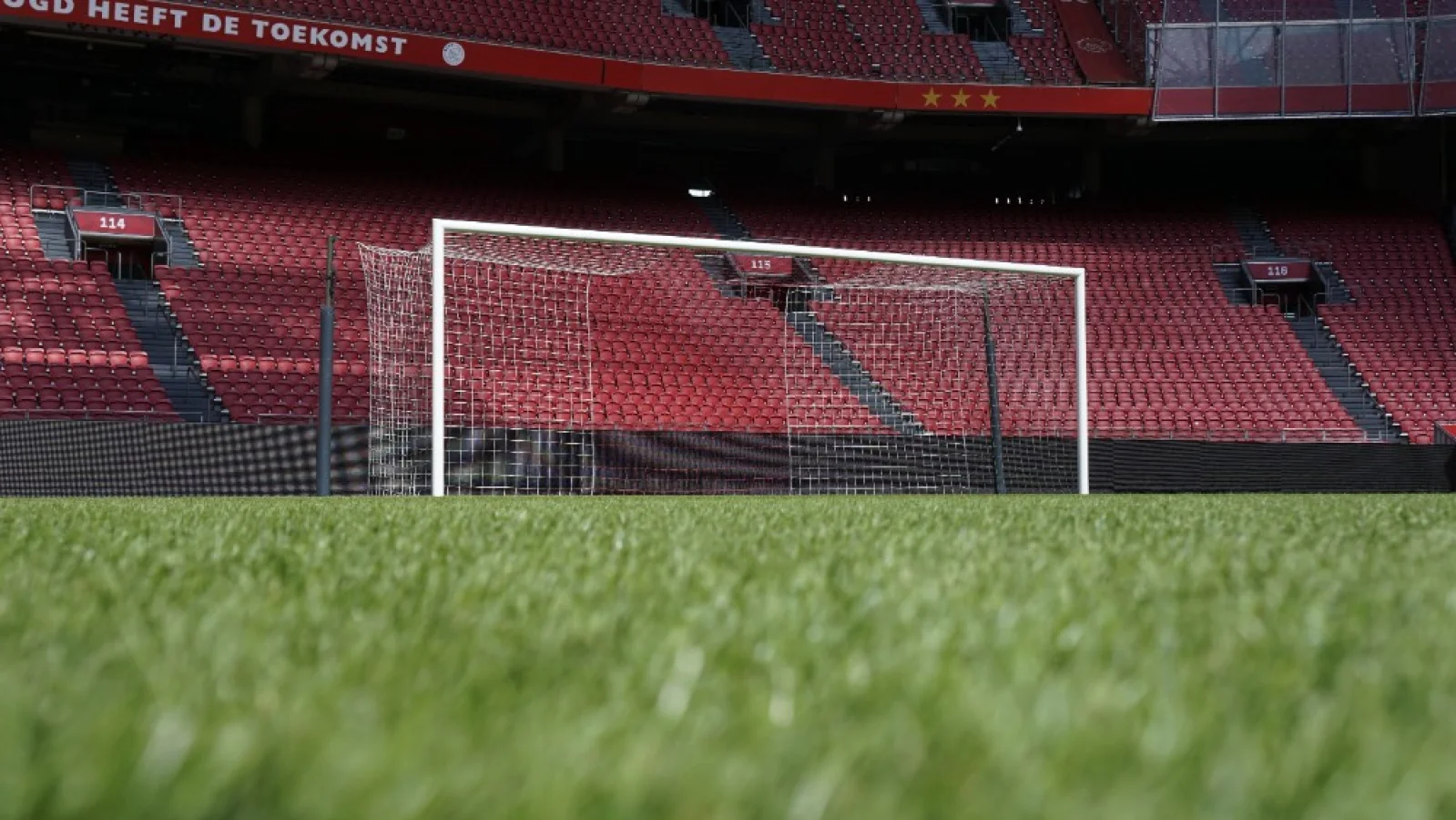 voetbaldoel met spanstangen