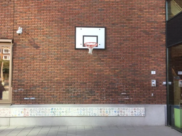 Basketbalbord niet zwenkbaar