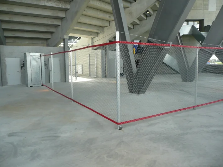 Flexible fencing for stadiums