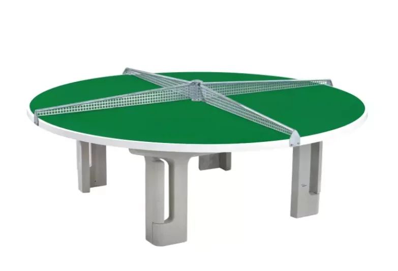 tafeltennistafel rond vier speelvlakken