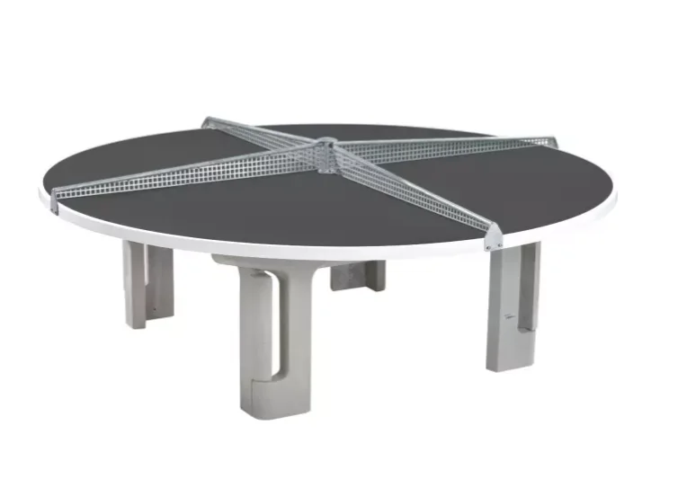 tafeltennistafel rond vier speelvlakken