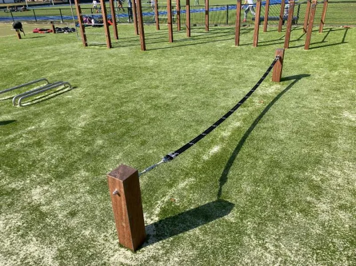 Slack line outdoor fitness