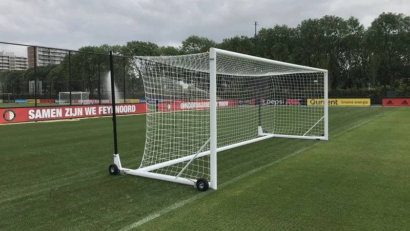 Movable training goal with tension rods