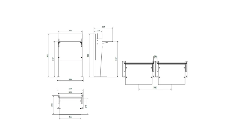 Folding press table