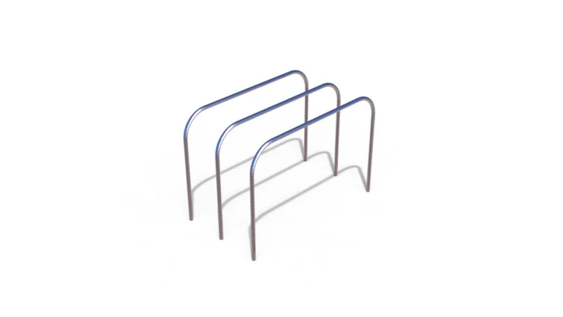 Double dip bar outdoor fitness