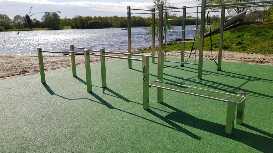 Wheelchair dip bar calisthenics