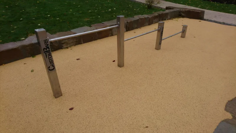 CustomBars triple push up bars calisthenics
