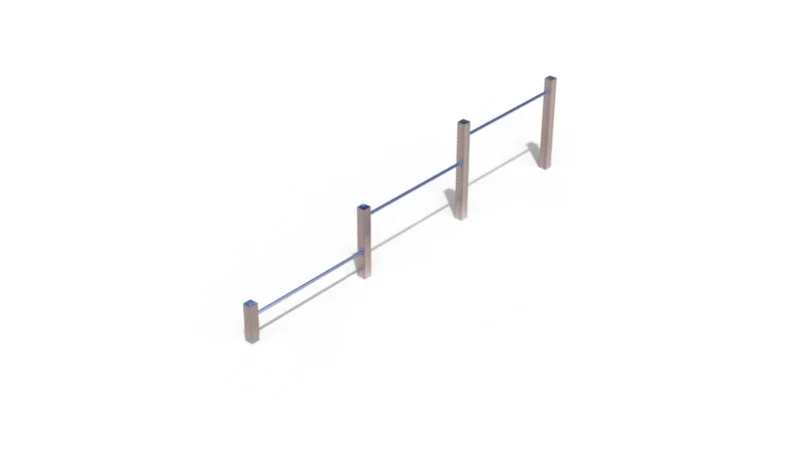 Triple push up bars calisthenics