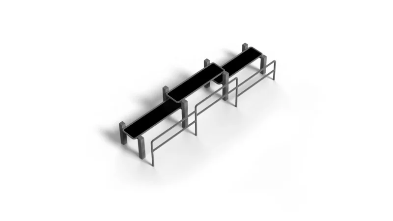 Jump squat platforms met beugel calisthenics