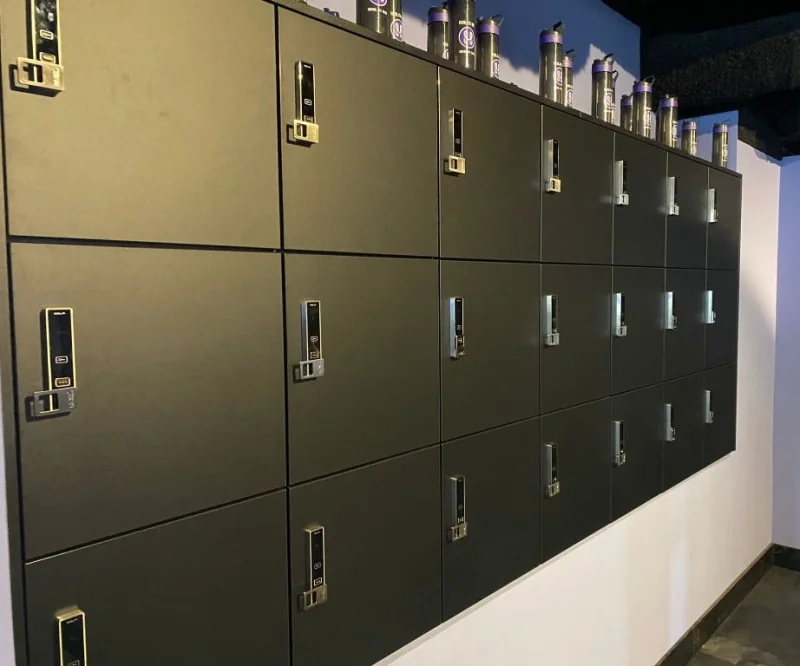Lockers with RFID and pin code lock