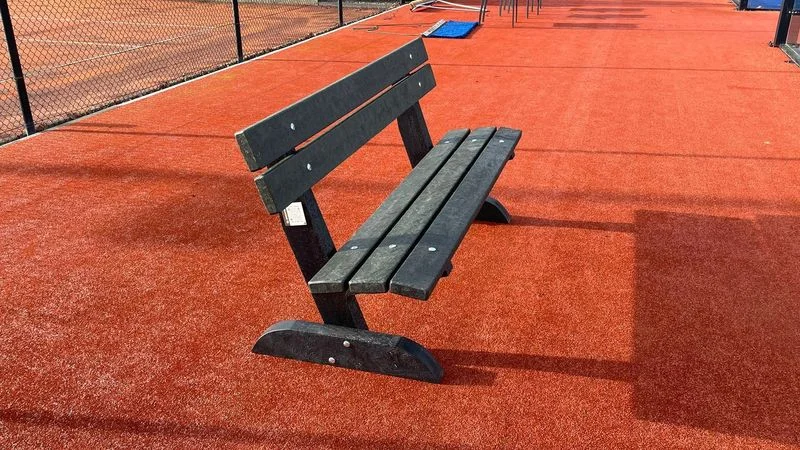 GreenMatter mobile bench with backrest