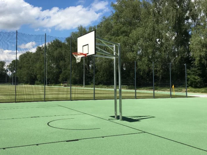 Basketbalpalen met 2 staanders (recht)