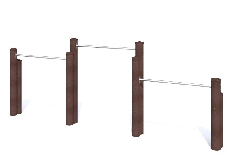 Triple horizontal bar "Height 1.50 | 1.25 | 1.00 m"