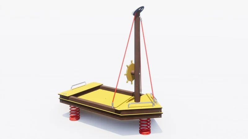 Westolino Speelschip Jolle - C01 met veren 