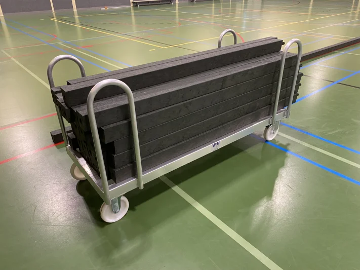 Hockey beam transport trolley