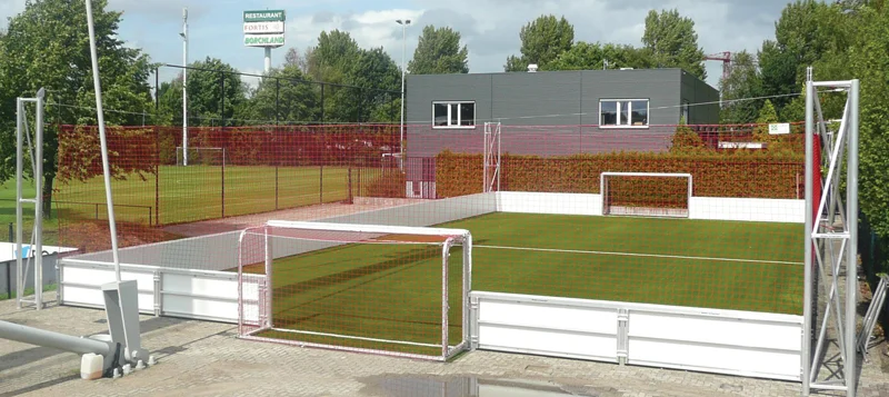 Boarding / soccercourt in ground sockets (aluminium)