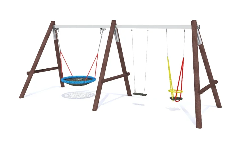 Swing with 1 bird's nest Ø 1.20 m "1 Schaukelsitz & 1 toddler"