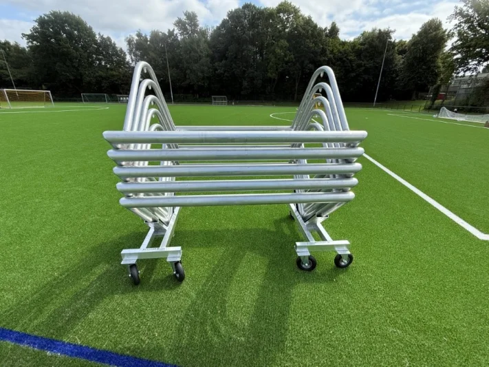Transport trolley for mini goals