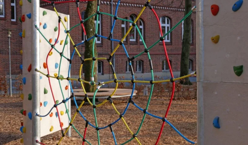 Klimwand met spinnenweb optioneel