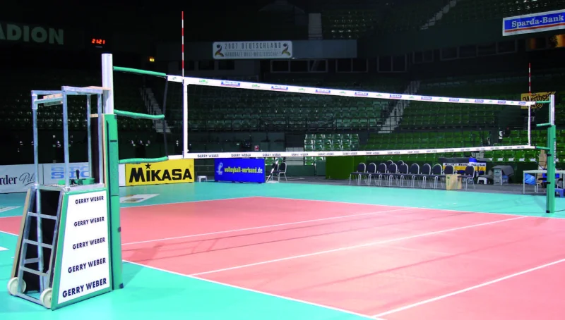 Volleybalpalen wedstrijd