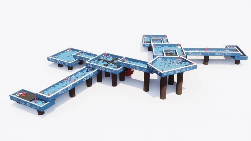 Water play equipment "Radebach" blue