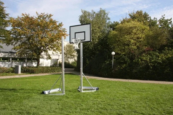 mobiele recreatieset gras basketbalbord