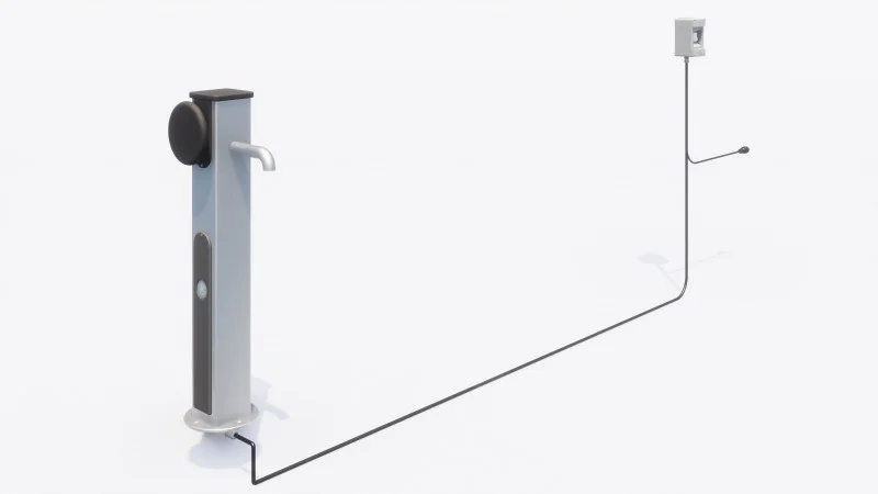 Water play equipment "Viktoria+ 100" with hygiene flushing