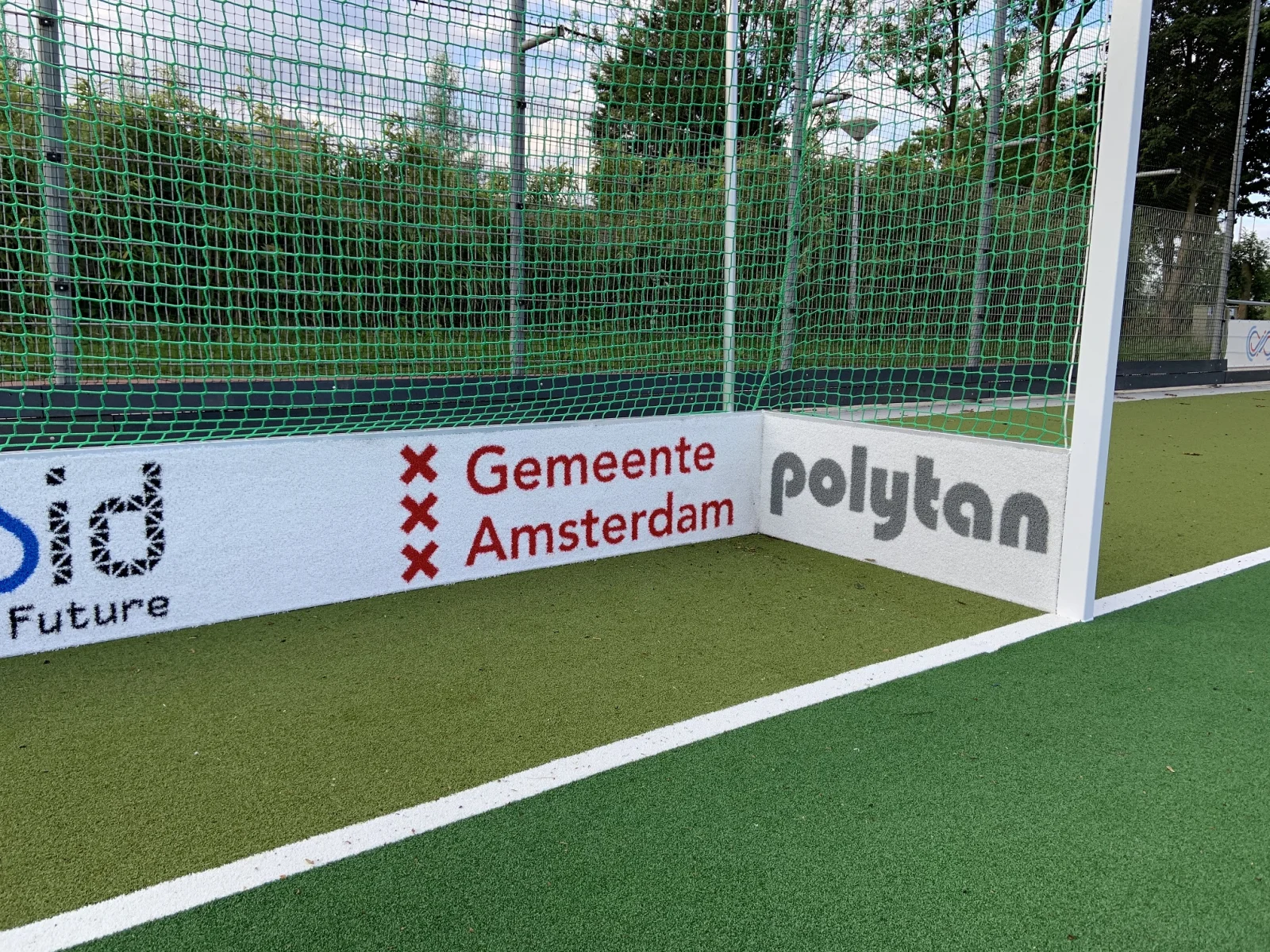 Logomat voor hockeydoelen