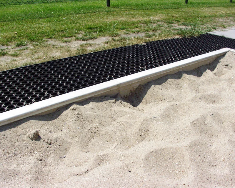 opsluitbanden met rubberen bovenzijde