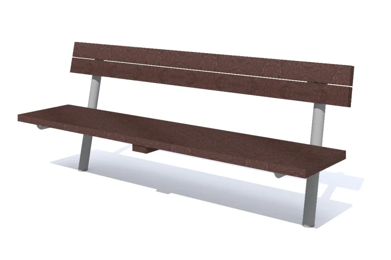 Seating furniture "Park bench Helgoland with backrest"