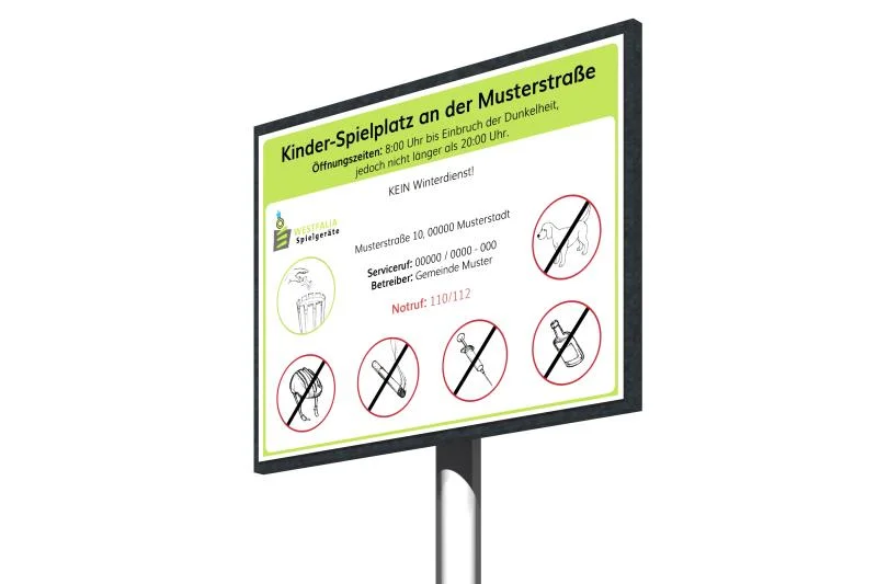 Speelonderdeel Speelplaatsbord