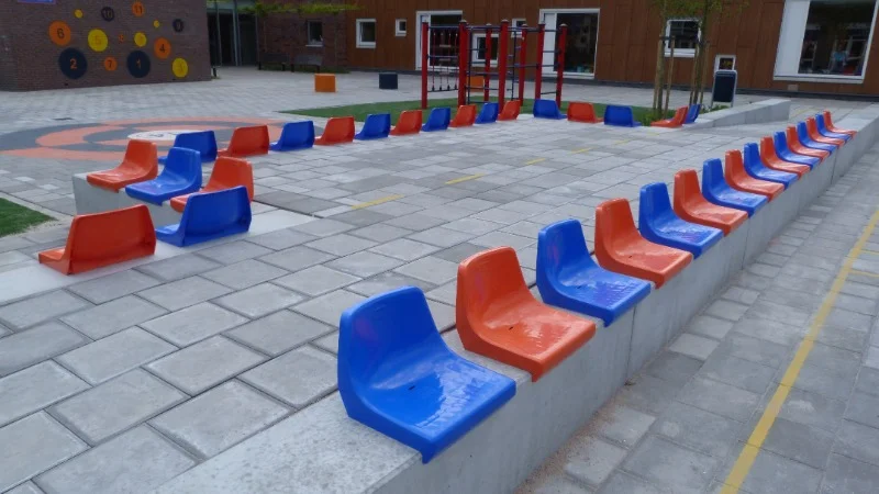 CR2 stadionstoel tribunestoel Schoolplein