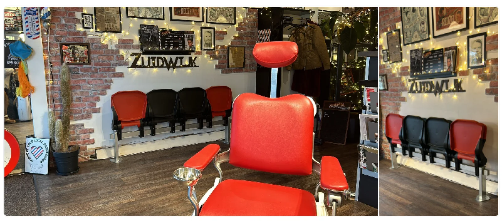 Our grandstand seats; tailor-made for the hairdresser!
