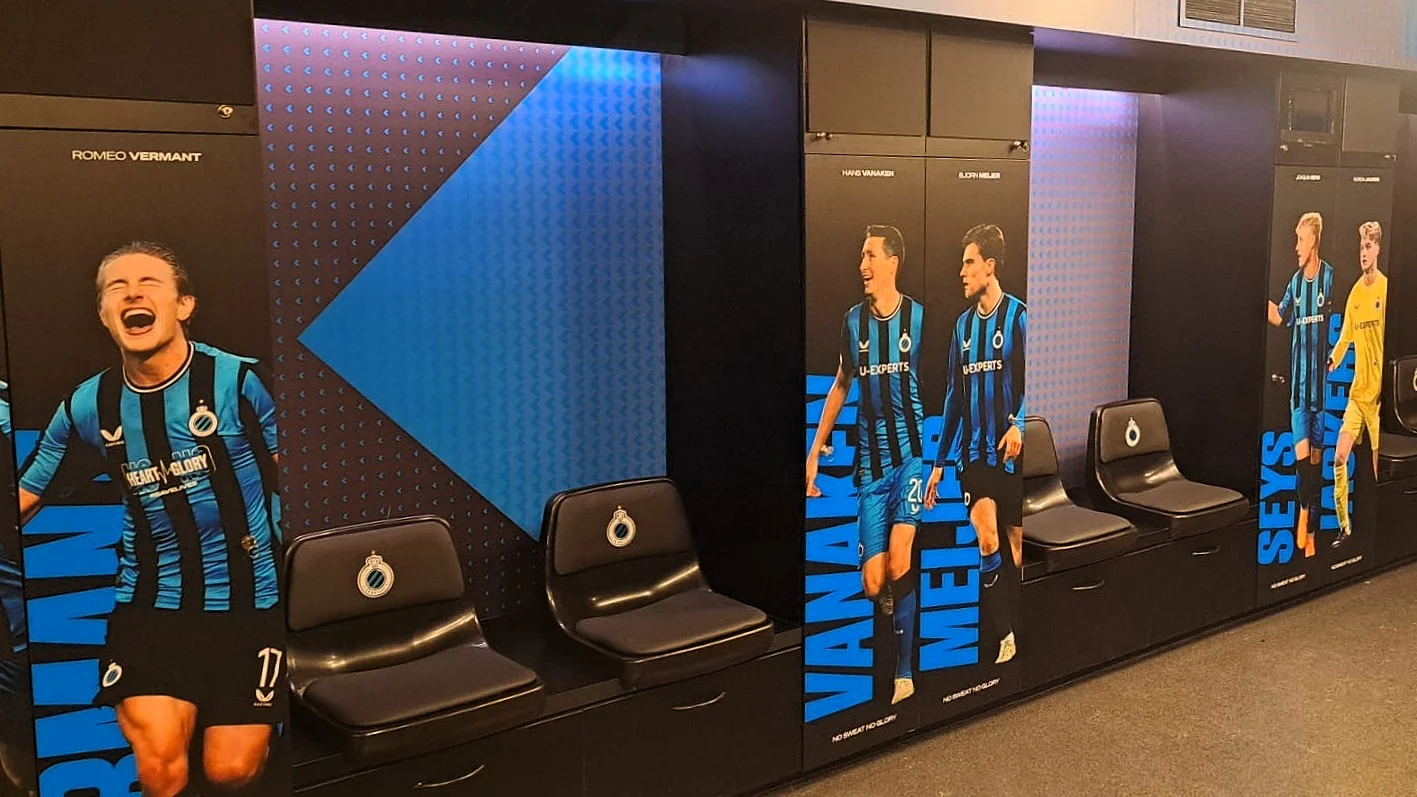  Club Brugge kleedkamer seatings