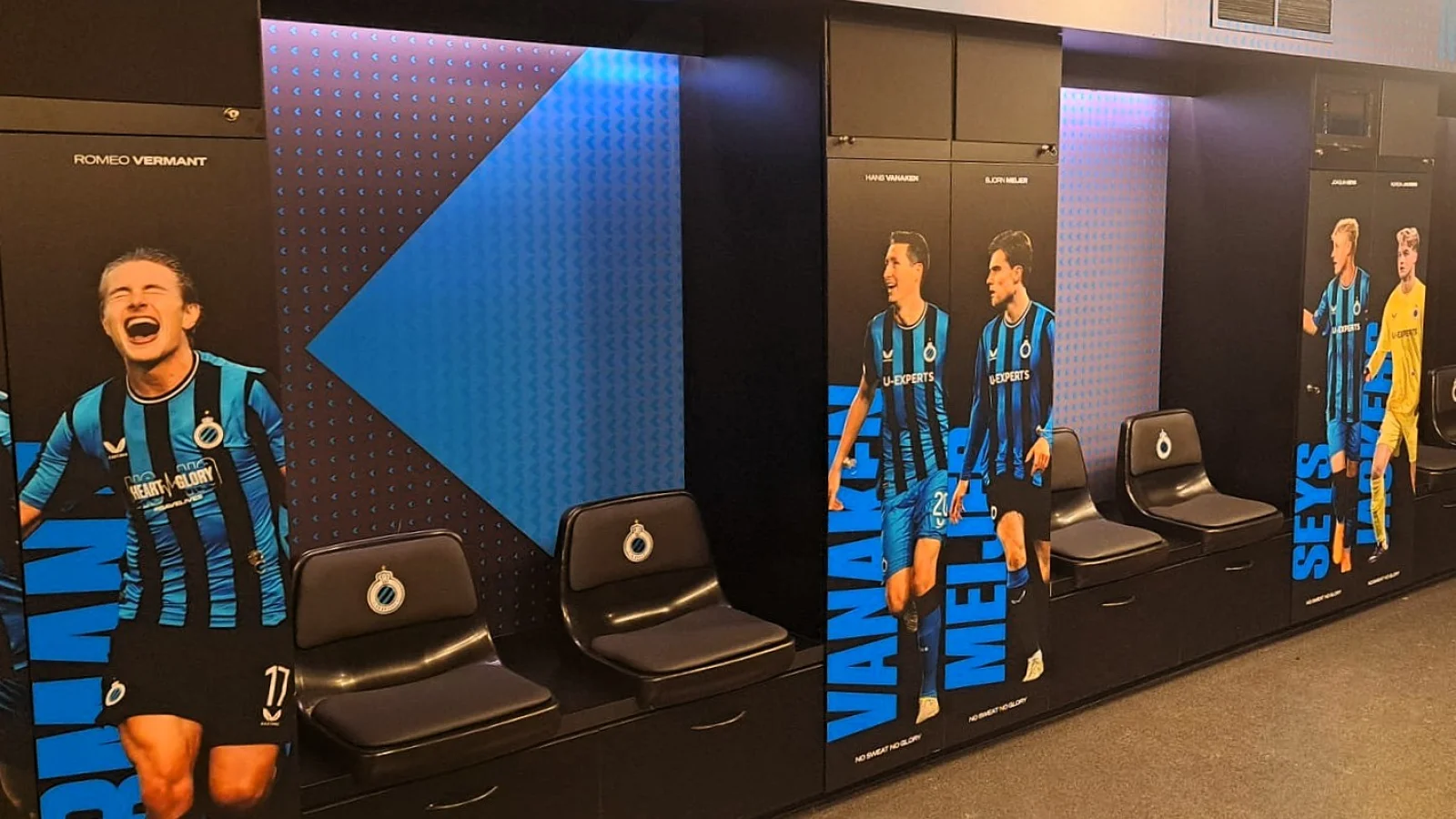  Club Brugge kleedkamer seatings
