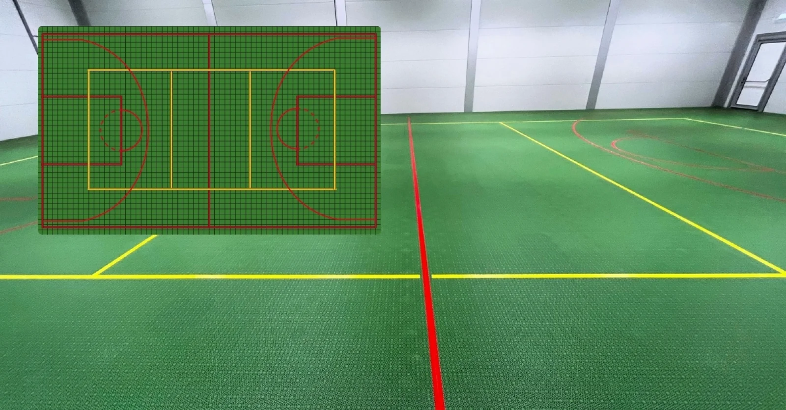 Modulaire vloer - Tijdelijke gymzaal Arnhem