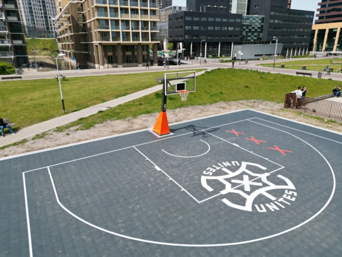 3x3 basketball court at Buikslotermeerplein in Amsterdam