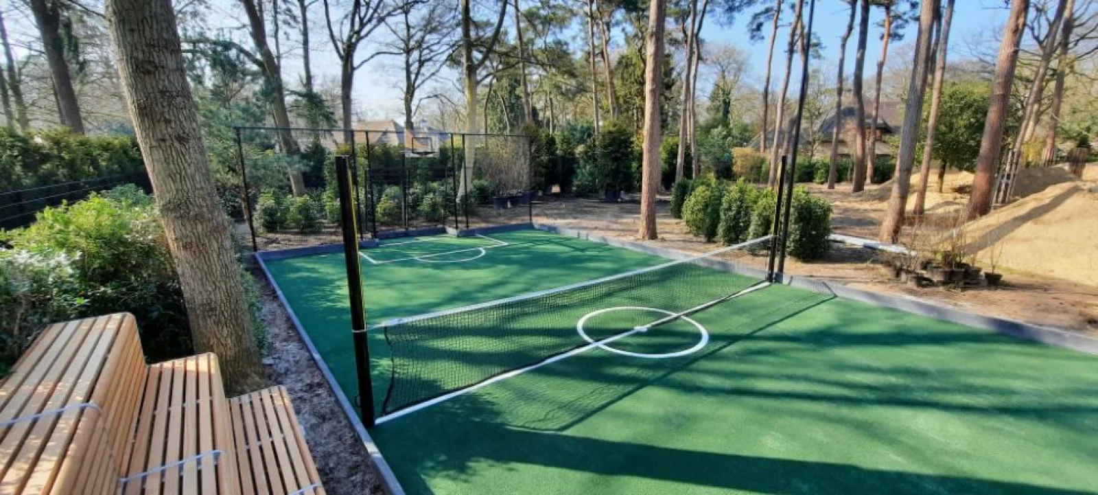 Multifunctionele sportveldjes bij particulieren