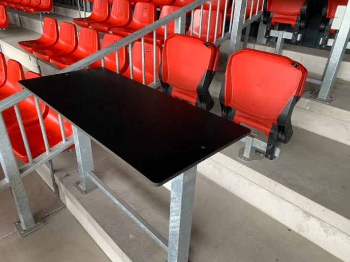 Press tables and chairs