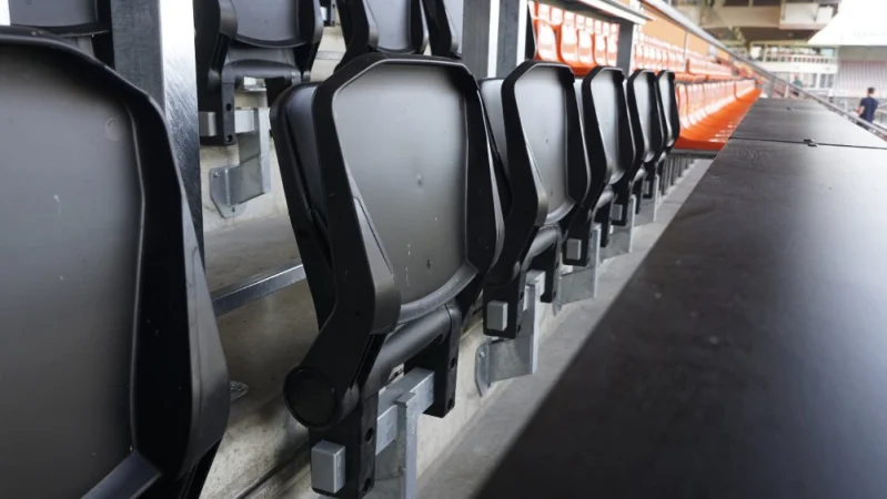 Press tables and chairs