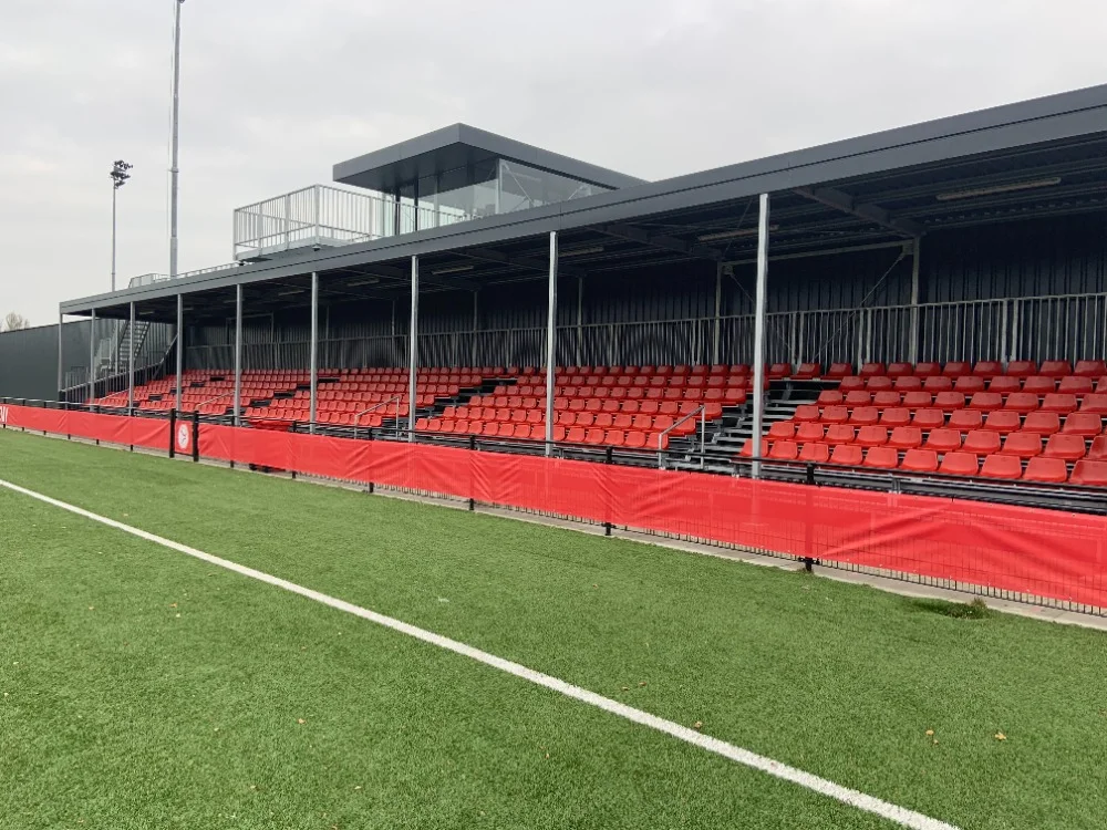 Grandstands made of galvanized steel