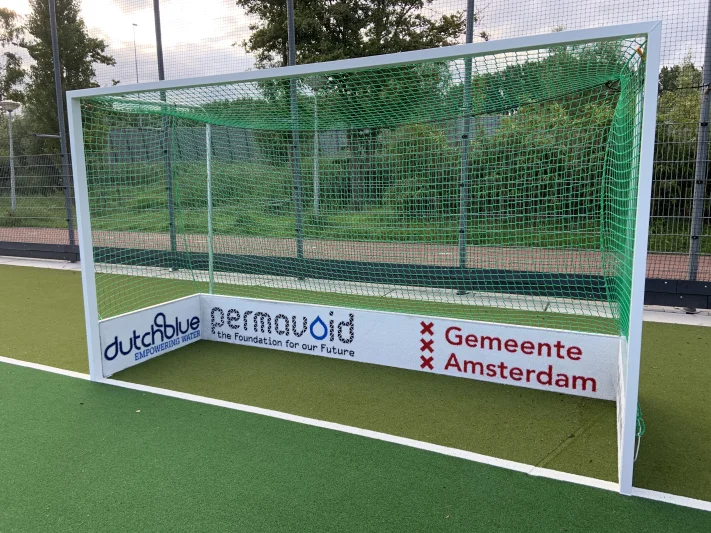 Hockeydoel met logomat